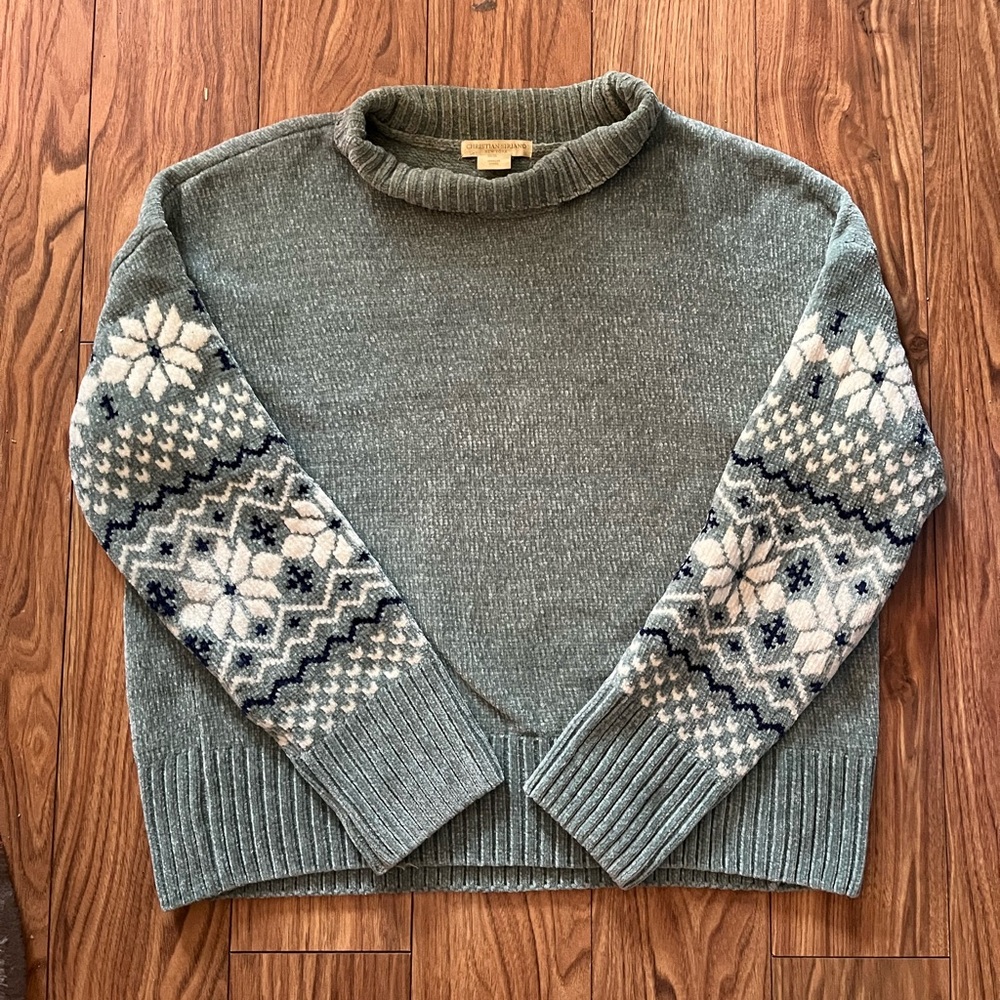 Blue Chenille Sweater